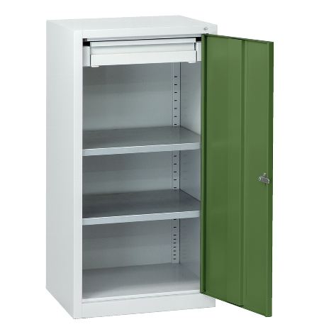 C+P Beistellschrank 88210-00 Serie 89 inkl.2 Fachböden (HxBxT) 1000x1000x500mm 7035/3003