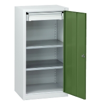 C+P Beistellschrank 88210-00 Serie 89 inkl.2 Fachböden (HxBxT) 1000x1000x500mm 7035/3003
