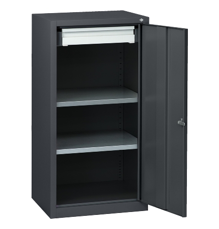 C+P Beistellschrank 88210-00 Serie 89 inkl.2 Fachböden (HxBxT) 1000x1000x500mm 7035/3003