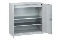 C+P Beistellschrank 88210-00 Serie 89 inkl.2 Fachböden (HxBxT) 1000x1000x500mm 7035/3003