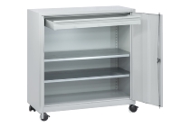 C+P Beistellschrank 88210-00 Serie 89 inkl.2 Fachböden (HxBxT) 1000x1000x500mm 7035/3003