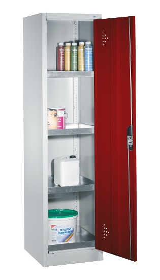 C+P Umweltschrank 8921-315 ACURADO 4 Wannenböden 20l verzinkt ERGO-Lock 4.0 (HxBxT) 1950x930x500mm 7016/7016
