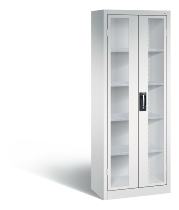 C+P Werkzeugschrank 8931-055 Acurado 4 Einlegeböden Sichtfenster Ergo-Lock Zylinder (HxBxT) 1950x1200x500mm 7035/7035