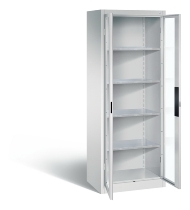 C+P Werkzeugschrank 8931-055 Acurado 4 Einlegeböden Sichtfenster Ergo-Lock Zylinder (HxBxT) 1950x1200x500mm 7035/7035
