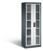C+P Werkzeugschrank 8931-055 Acurado 4 Einlegeböden Sichtfenster Ergo-Lock Zylinder (HxBxT) 1950x1200x500mm 7035/7035