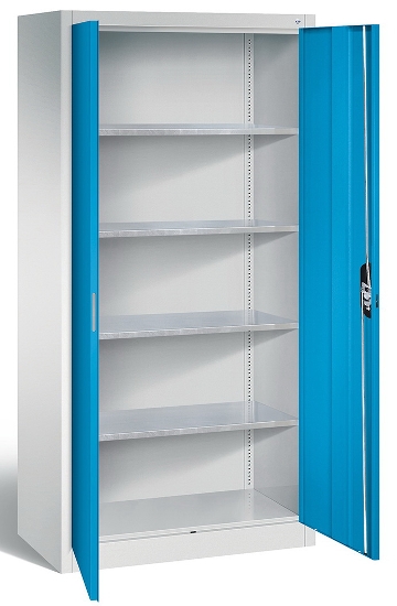 C+P Werkzeugschrank Acurado 8901-00 Türen >110° Ergo-Lock (HxBxT) 1950x500x500mm 7035/7035