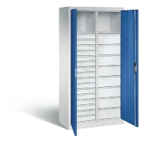 CP Werkzeugschrank Acurado 8921-303 oben 2 Ablagefächer/24 Schübe li/re Ergo-Lock Zylinder (HxBxT) 1950x930x500mm 7035/7016