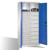 CP Werkzeugschrank Acurado 8921-303 oben 2 Ablagefächer/24 Schübe li/re Ergo-Lock Zylinder (HxBxT) 1950x930x500mm 7035/7016