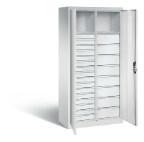 CP Werkzeugschrank Acurado 8921-303 oben 2 Ablagefächer/24 Schübe li/re Ergo-Lock Zylinder (HxBxT) 1950x930x500mm 7035/7016