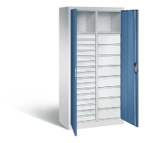 CP Werkzeugschrank Acurado 8921-303 oben 2 Ablagefächer/24 Schübe li/re Ergo-Lock Zylinder (HxBxT) 1950x930x500mm 7035/7016