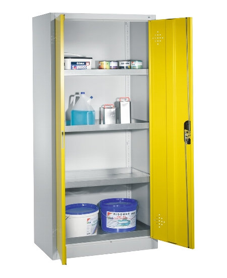 C+P Umweltschrank 8921-315 ACURADO 4 Wannenböden 20l verzinkt ERGO-Lock 4.0 (HxBxT) 1950x930x500mm 7016/7016