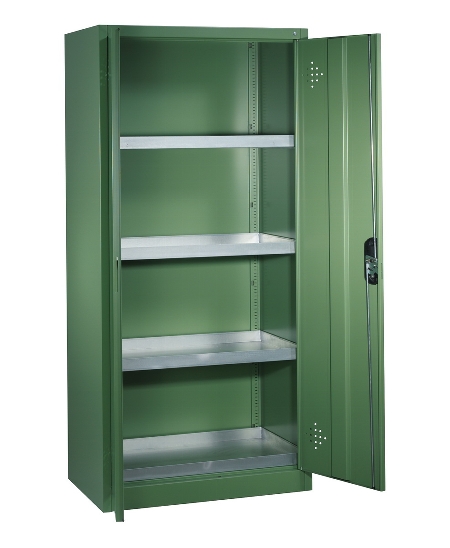 C+P Umweltschrank 8921-315 ACURADO 4 Wannenböden 20l verzinkt ERGO-Lock 4.0 (HxBxT) 1950x930x500mm 7016/7016