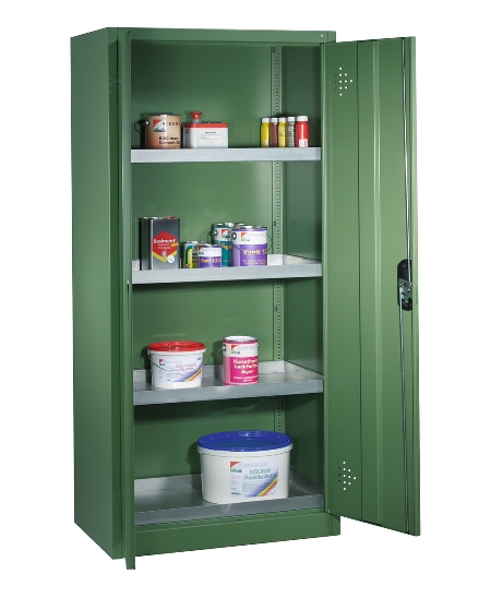 C+P Umweltschrank 8921-315 ACURADO 4 Wannenböden 20l verzinkt ERGO-Lock 4.0 (HxBxT) 1950x930x500mm 7016/7016