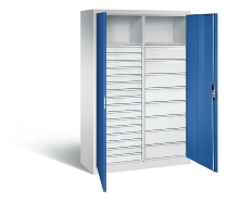 CP Werkzeugschrank Acurado 8921-303 oben 2 Ablagefächer/24 Schübe li/re Ergo-Lock Zylinder (HxBxT) 1950x930x500mm 7035/7016
