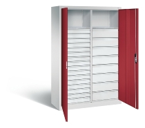 CP Werkzeugschrank Acurado 8921-303 oben 2 Ablagefächer/24 Schübe li/re Ergo-Lock Zylinder (HxBxT) 1950x930x500mm 7035/7016