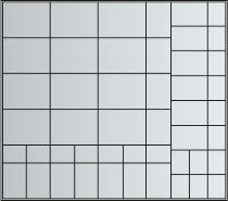 C+P Schubladeneinteilung 8931-3713 mit Kunststoffkästen für Kleinteile Set 48-teilig