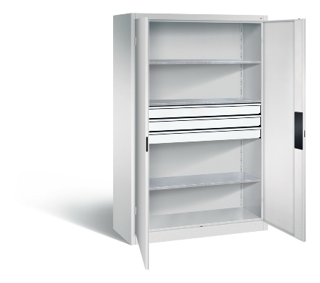 C+P Schwerlast-Werkzeugschrank 8932-523 Acurado 3 Schübe unten ERGO-Lock 4.0 (HxBxT) 1950x1200x600mm 7035/6011