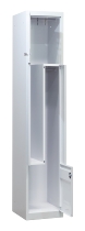 C+P Z-Spind BASIS 8023-122 bodenstehend 1 Abteil 400mm für 2 Personen Zylinderschloss (HxBxT) 1800x400x490mm 7035/5010