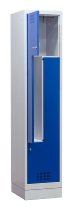 C+P Z-Spind BASIS 8023-122 bodenstehend 1 Abteil 400mm für 2 Personen Zylinderschloss (HxBxT) 1800x400x490mm 7035/5010