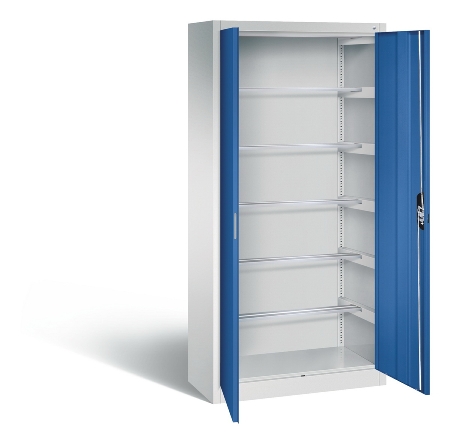 C+P Büroschrank Acurado-900 9260-600 mit 6 Pendelmappenstangen Tür >110° (HxBxT) 1950x930x400mm LG/RR