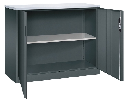 C+P Beistellschrank 2OH 9486-1200 Acurado DBS-Abdeckplatte ERGO-Lock 4.0 (HxBxT) 1000x1200x500mm 7035/1108060