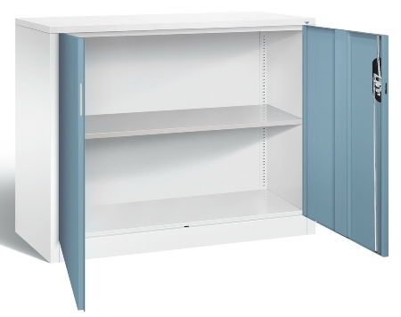 C+P Beistellschrank 2OH 9486-1200 Acurado DBS-Abdeckplatte ERGO-Lock 4.0 (HxBxT) 1000x1200x500mm 7035/1108060