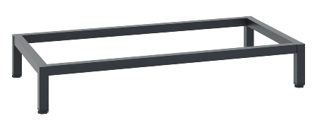 CP Stahl-Untergestell 9964-00 aus Vierkant-Stahlrohr (BxTxH) 930x500x150mm Schwarzgrau (RAL 7021)
