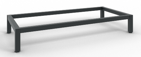 CP Stahl-Untergestell 9964-00 aus Vierkant-Stahlrohr (BxTxH) 930x500x150mm Schwarzgrau (RAL 7021)