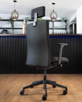 Bürodrehstuhl to-strike work mit Vollpolster-Rückenlehne und Nackenstütze, Synchron-Mechanik 2 (4fach arretierbar) 4F-Armlehnen