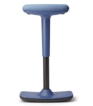 to-swift StehSitz-Hocker Hybrid aus Steh- und Sitzhocker, drehbar Coral red / Bezug Mandarin