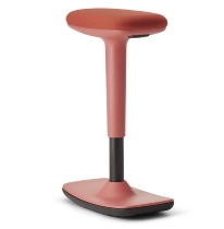 to-swift StehSitz-Hocker Hybrid aus Steh- und Sitzhocker, drehbar Coral red / Bezug Mandarin