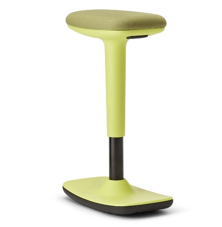 to-swift StehSitz-Hocker Hybrid aus Steh- und Sitzhocker, drehbar Coral red / Bezug Mandarin