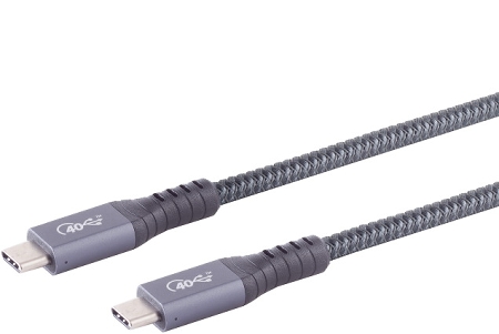 Legamaster 7-962505 USB-C connecting cable 3.2 Gen 2x2 Länge 2m Grau