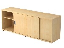Hammerbacher Sideboard 1750S 1,5 OH 2 Schiebetüren (BxTxH) 160x40x52cm Buche/Buche