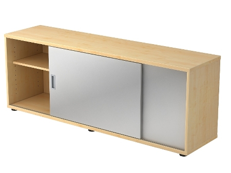 Hammerbacher Sideboard 1750S 1,5 OH 2 Schiebetüren (BxTxH) 160x40x52cm Buche/Buche