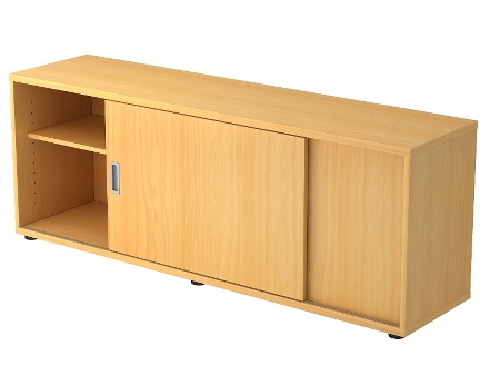 Hammerbacher Sideboard 1750S 1,5 OH 2 Schiebetüren (BxTxH) 160x40x52cm Buche/Buche