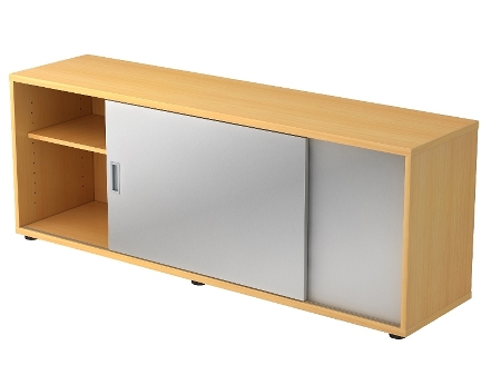 Hammerbacher Sideboard 1750S 1,5 OH 2 Schiebetüren (BxTxH) 160x40x52cm Buche/Buche