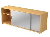 Hammerbacher Sideboard 1750S 1,5 OH 2 Schiebetüren (BxTxH) 160x40x52cm Buche/Buche
