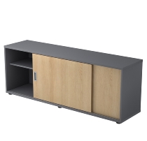 Hammerbacher Sideboard 1750S 1,5 OH 2 Schiebetüren (BxTxH) 160x40x52cm Buche/Buche