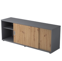 Hammerbacher Sideboard 1750S 1,5 OH 2 Schiebetüren (BxTxH) 160x40x52cm Buche/Buche