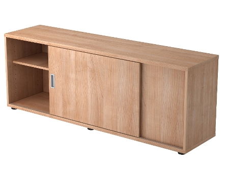 Hammerbacher Sideboard 1750S 1,5 OH 2 Schiebetüren (BxTxH) 160x40x52cm Buche/Buche