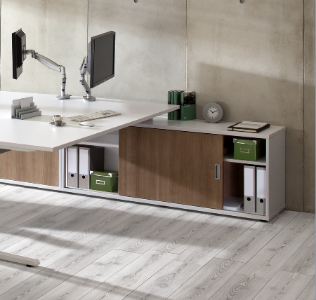 Hammerbacher Sideboard 1750S 1,5 OH 2 Schiebetüren (BxTxH) 160x40x52cm Buche/Buche