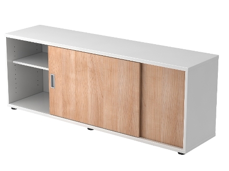Hammerbacher Sideboard 1750S 1,5 OH 2 Schiebetüren (BxTxH) 160x40x52cm Buche/Buche