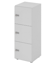 Hammerbacher Schliessfachschrank 234L3/ZS 3 Fächer mit Zahlenschloss 3OH (BxTxH) 40x42x110cm Grau