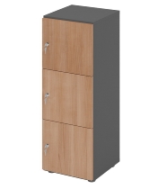 Hammerbacher Schliessfachschrank 264L6/DS 6 Fächer mit Zylinderschloss 6OH (BxTxH) 40x42x215,6cm Grau