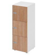 Hammerbacher Schliessfachschrank 264L6/DS 6 Fächer mit Zylinderschloss 6OH (BxTxH) 40x42x215,6cm Grau