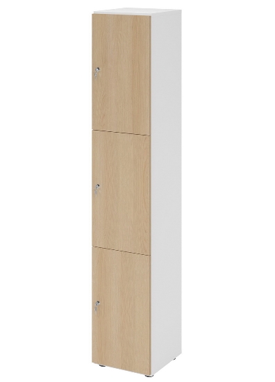 Hammerbacher Schliessfachschrank 264L6/DS 6 Fächer mit Zylinderschloss 6OH (BxTxH) 40x42x215,6cm Grau