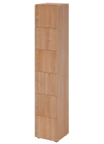 Hammerbacher Schliessfachschrank 264L6/DS 6 Fächer mit Zylinderschloss 6OH (BxTxH) 40x42x215,6cm Grau