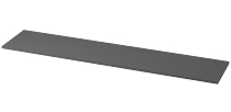 Hammerbacher Abdeckplatte 2AP12 (BxT) 120,5x43cm Asteiche