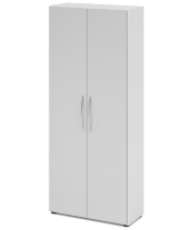 Hammerbacher 4200 Glastürenschrank BASIC 5OH Rahmen silber (BxTxH) 80x34,6x188cm tief BM Graphit